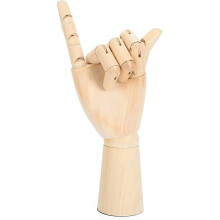 Wood Hand Model Wooden Right Hand Artist Drawing Manikin With Flexible Fingers