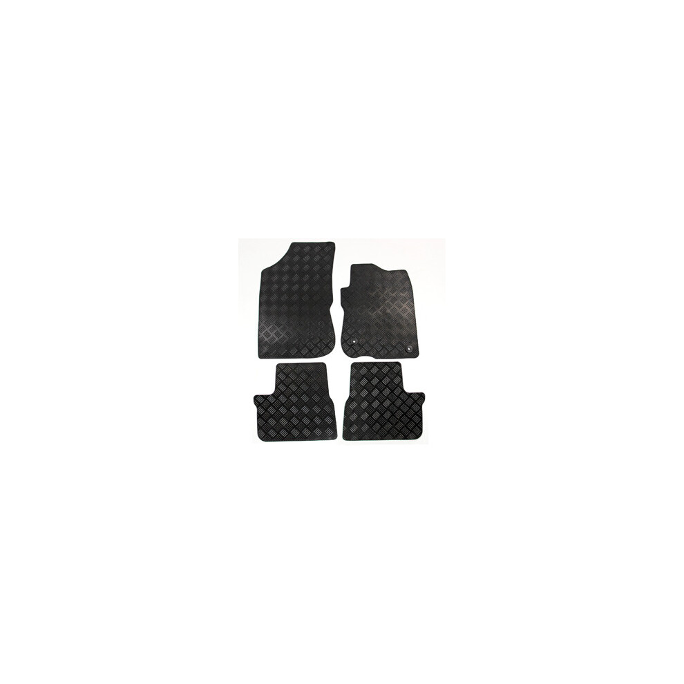 Actiasmat Peugeot 208 2012 Onward Rubber Car Mats 4Pc Floor Set