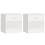 VidaXL vidaXL 2x Bedside Cabinets with Drawer White Nightstand Chest Bedroom Table 1