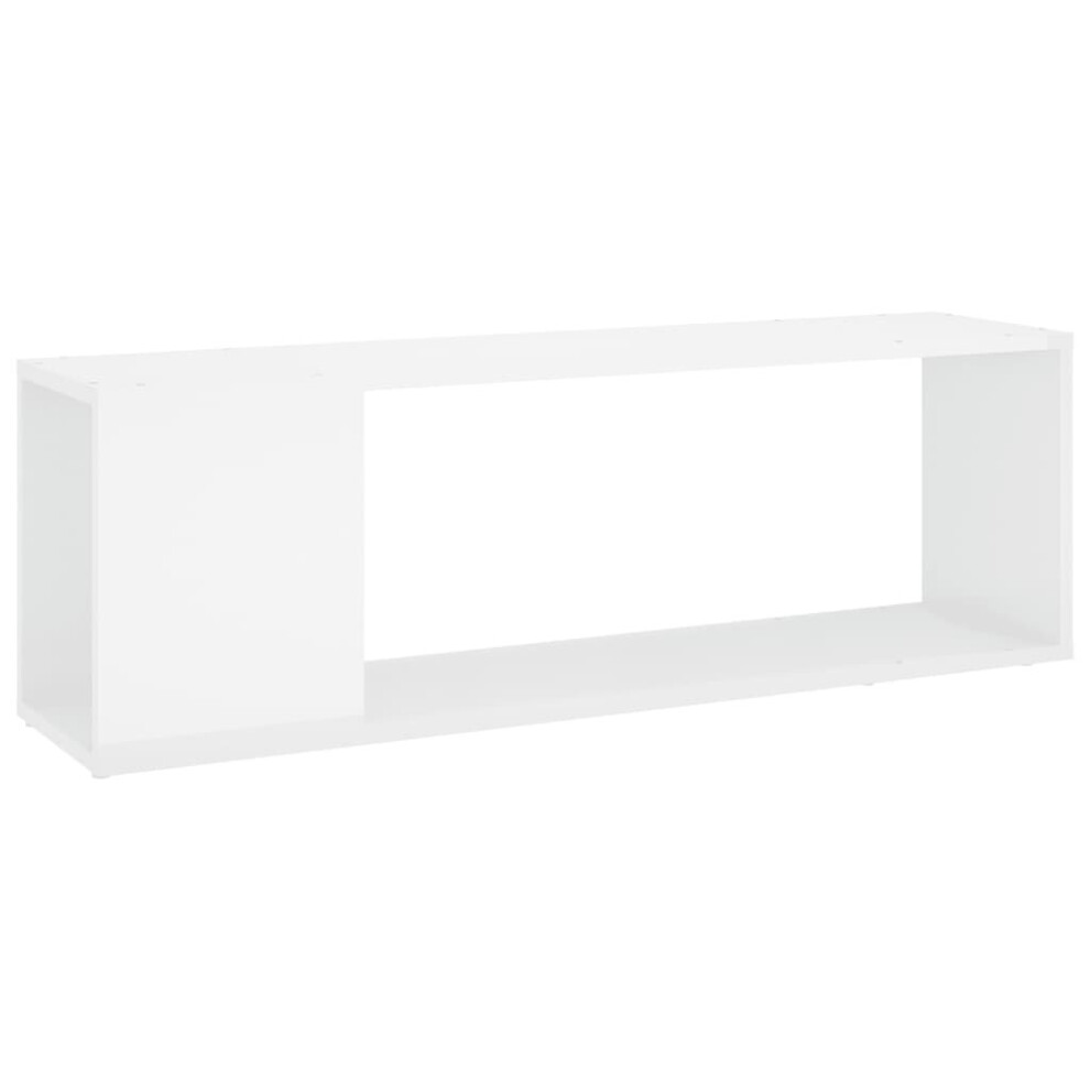 vidaXL TV Cabinet High Gloss White Engineered Wood Indoor Plasma Hifi Cabinet