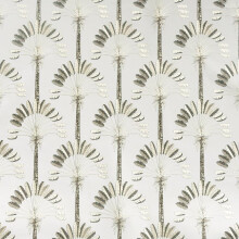DUTCH WALLCOVERINGS Wallpaper Palm Palace Cream and Gold Wallpaper Panel Sheet