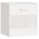 VidaXL vidaXL 2x Bedside Cabinets with Drawer White Nightstand Chest Bedroom Table 6