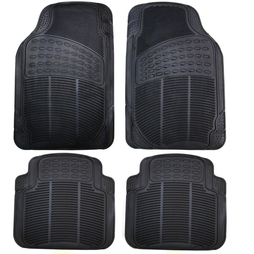 Universal Heavy Duty 4Pcs Rubber Car Non Slip Mats 5060704671567
