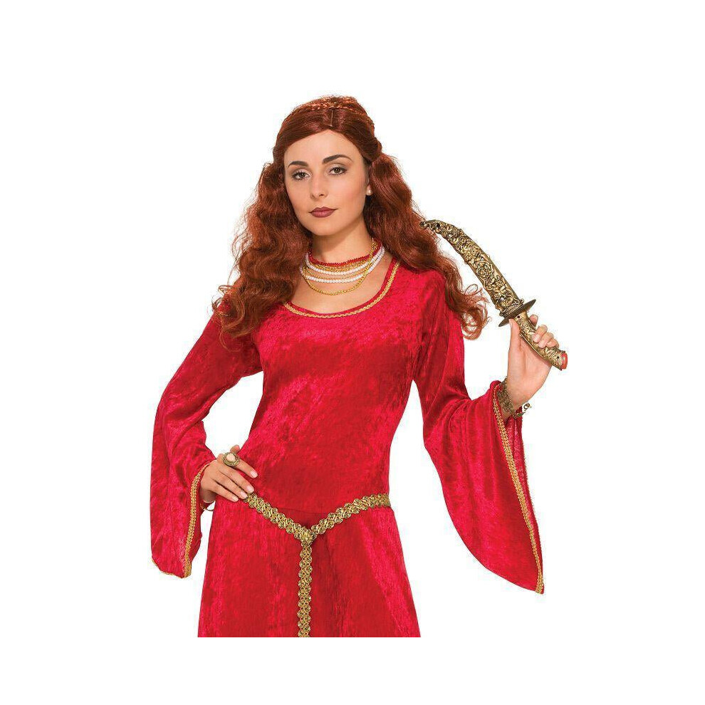 Photos - Fancy Dress Womens Ruby Sorceress Dress Medieval Adult Costumes Female One Size Red