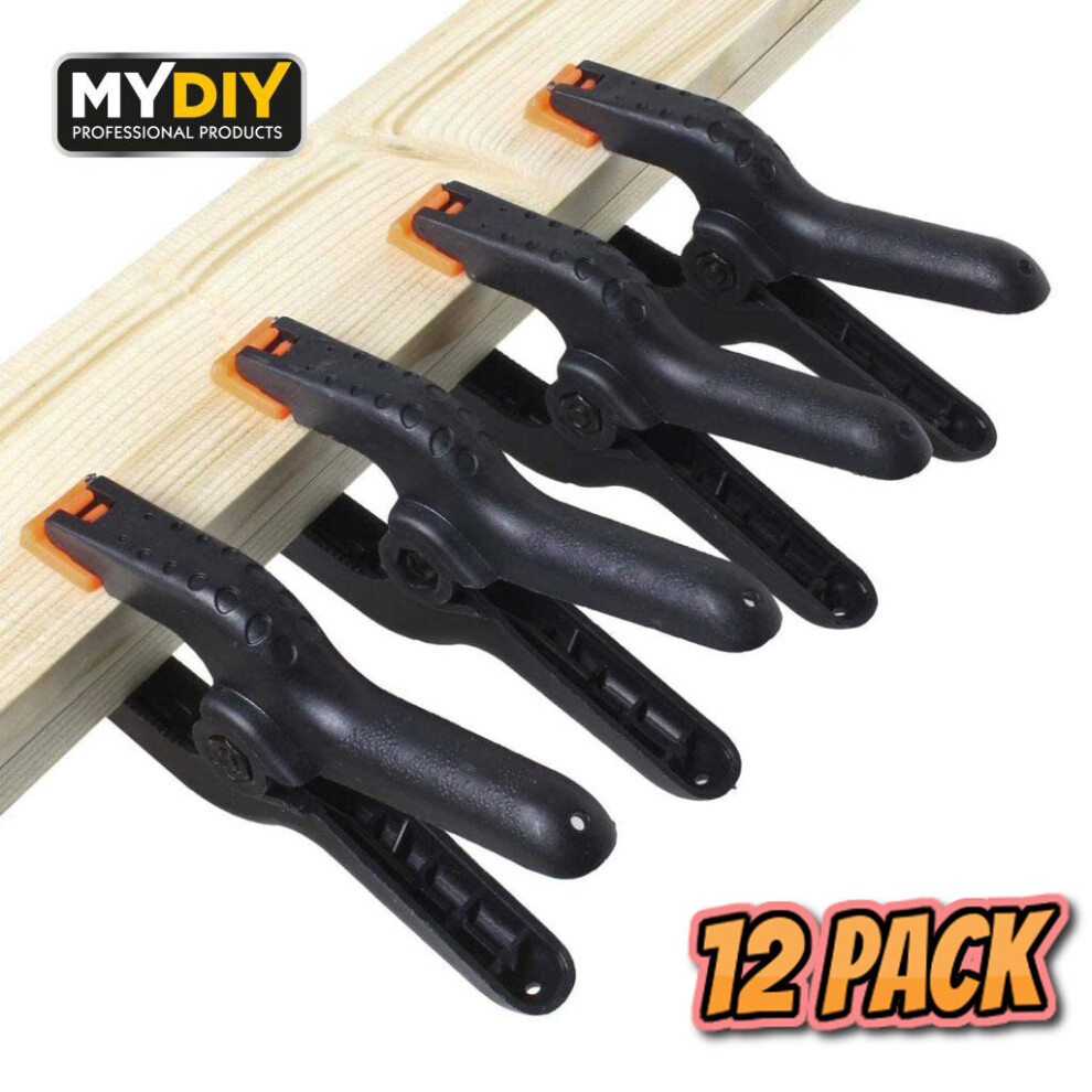 Photos - Vise 12 Pack 6" Quality Heavy Duty Spring Clamps Nylon Plastic Quick Grips Clips Grip Vivo-5120
