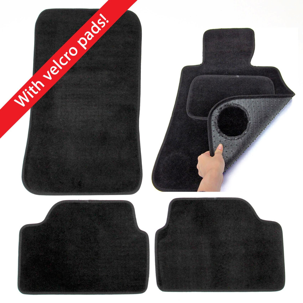 BMW 1 Series E87 2004-2011 Carpet Car Mats 4pcs Set Velcro Tab Easimat