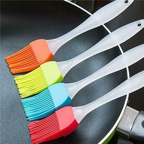 4x Multi Colours Anti-Dust Non-Stick Silicone BBQ Brush