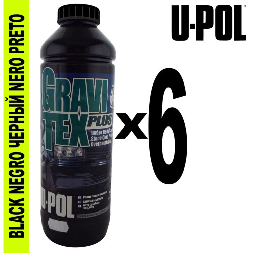 GRAVITEX - 1L Bottle Black - Pack of 6 2