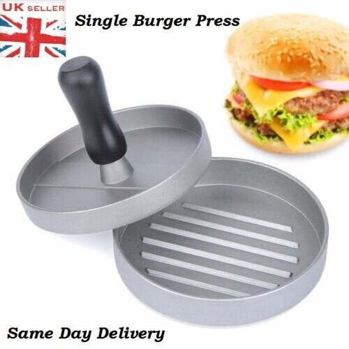 Kitchen BBQ Meat Beef Grill Non Stick Single Burger Press