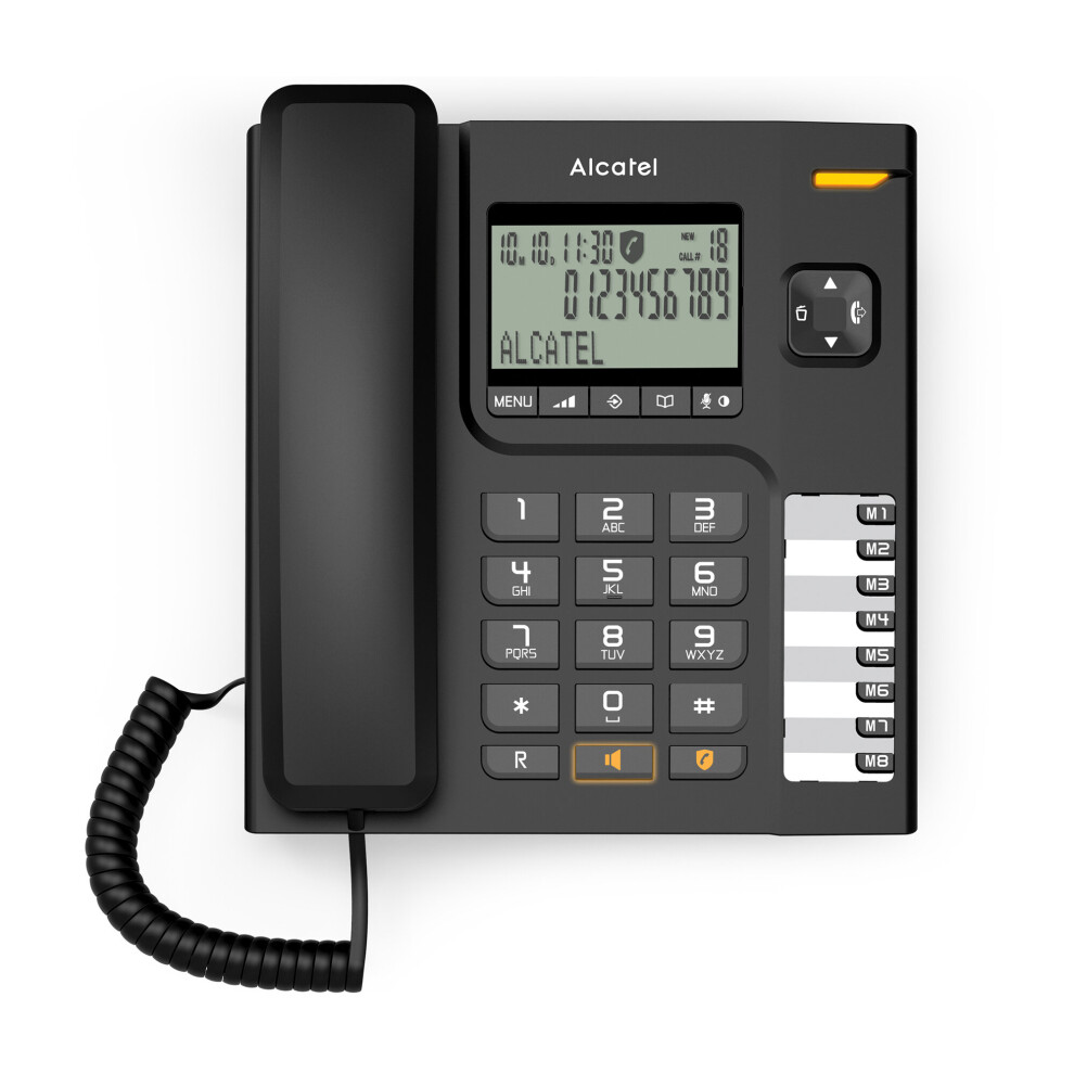 Alcatel T78, corded phone, Large Display, Black