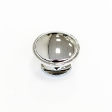 (35mm Knob) Polished Chrome Cup Handle 64mm and Round Knob