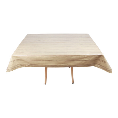 (Plain Dark Beige) Rectangular Tablecloth. 140x180cm PVC Table Cloth. 2