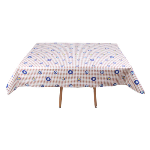 (Evil Eye) Rectangular Tablecloth. 140x180cm PVC Table Cloth. 1