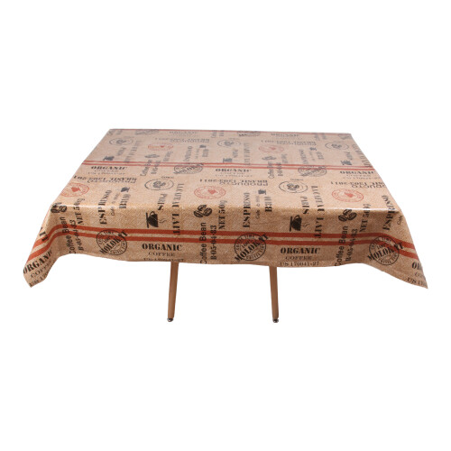 (Espresso) Rectangular Tablecloth. 140x180cm PVC Table Cloth. 1