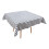 (Black Checked) Square Tablecloth.140x140cm PVC Fiber Table Cloth. 4