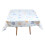 (Blue Bush) Square Tablecloth.140x140cm PVC Fiber Table Cloth. 4