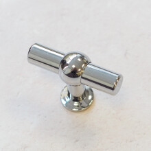 (14mm Diameter Pull) Polished Chrome T Bar Handle 160mm & Knob Pull