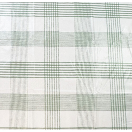 (Green Checked) Square Tablecloth.140x140cm PVC Fiber Table Cloth.