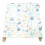 (Blue Bush) Square Tablecloth.140x140cm PVC Fiber Table Cloth. 2