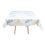 (Leaf) Square Tablecloth.140x140cm PVC Fiber Table Cloth. 3