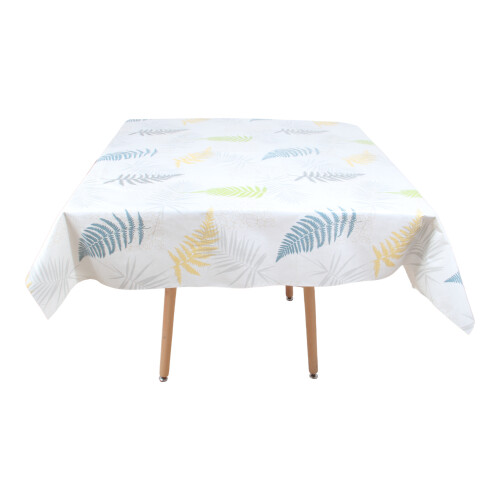 (Leaf) Square Tablecloth.140x140cm PVC Fiber Table Cloth. 2