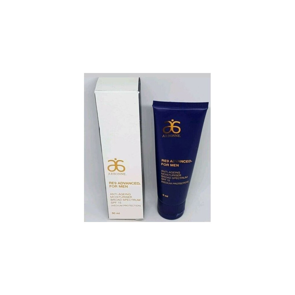 ARBONNE RE9 ADVANCED FOR MEN ANTI AGEING SPF15 MOISTURISER   50ML