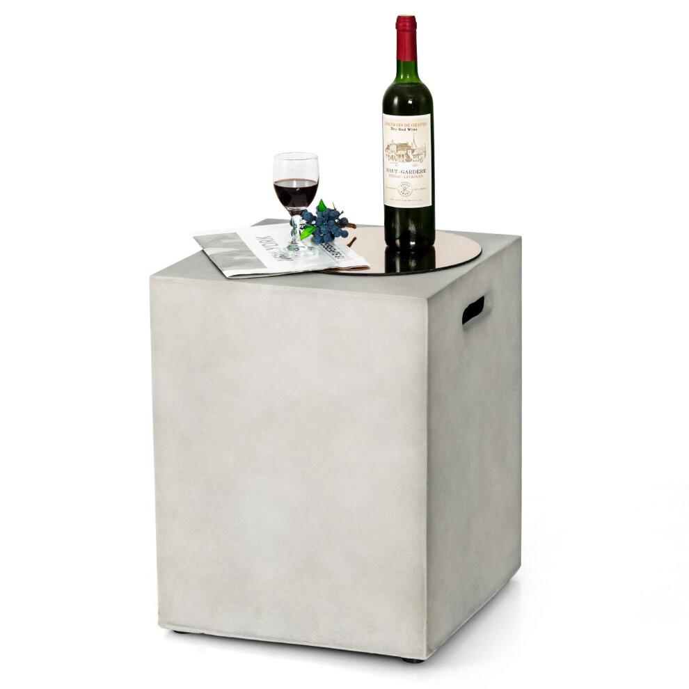 Propane Tank Hideaway Table Outdoor Propane Tank Cover w/ Handles