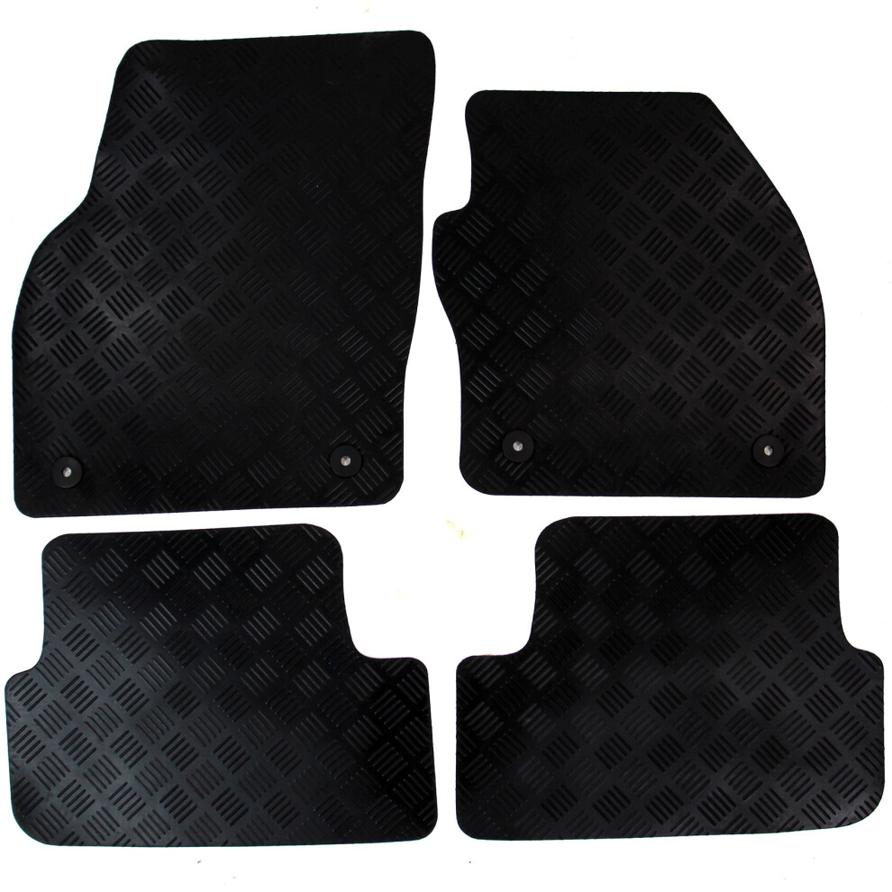 Fits VW Polo Mk6 Car Floor Mats 2018 onwards Tailored Rubber 4pc Set Heavy Duty - Image 3