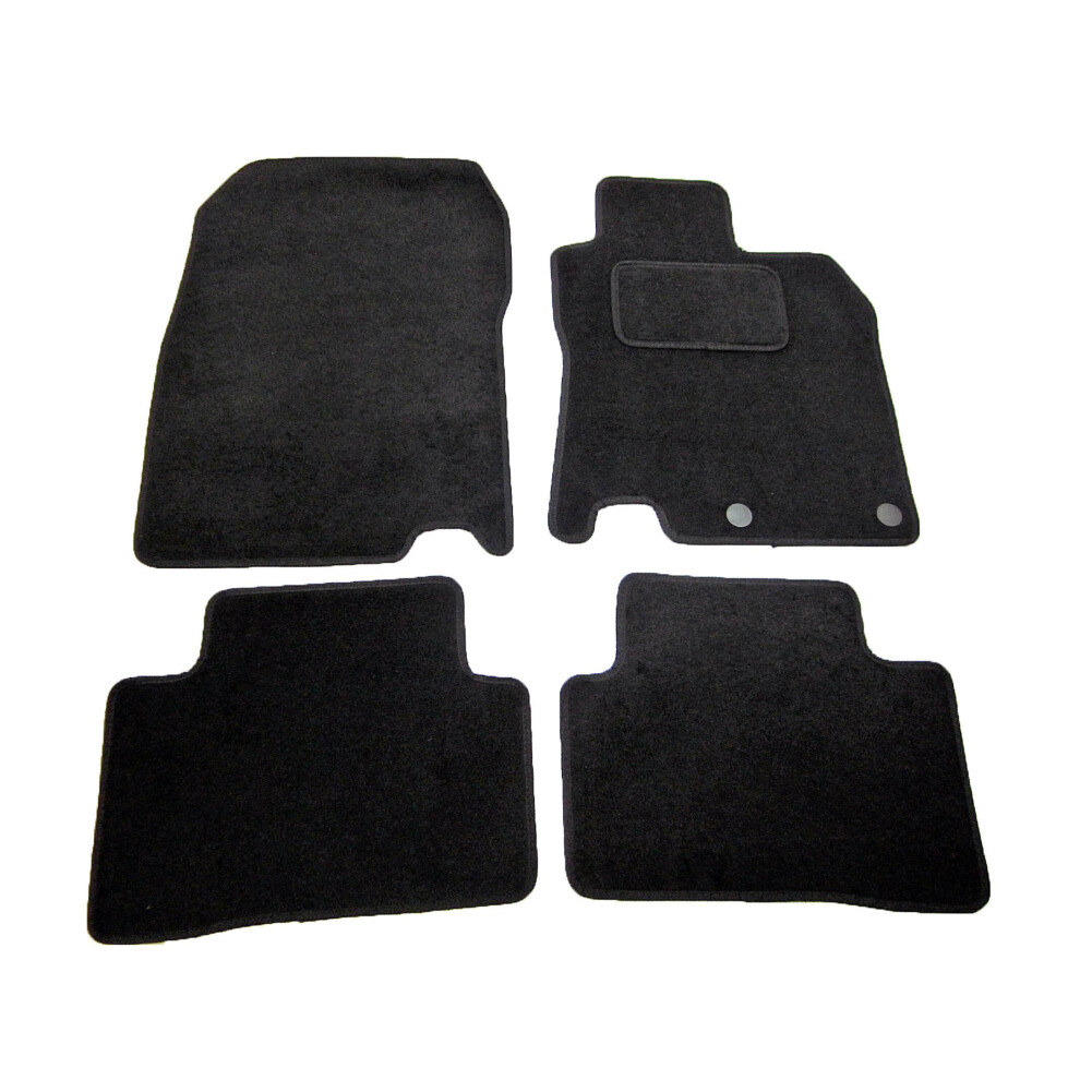 Nissan Qashqai Mk2 Carpet Car Mats 2014 onwards Black 4pc Easimat Set