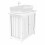 Bathroom Cabinet Floor Standing Storage Cupboard Basin Unit, White 6