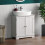 Bathroom Cabinet Floor Standing Storage Cupboard Basin Unit, White 1