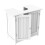 Bathroom Cabinet Floor Standing Storage Cupboard Basin Unit, White 8