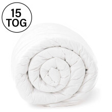 (Single: 135 x 200 cm., 15 TOG) Quilted Warm Thick Duvet &amp; Quilt Tog Hotel Quality Duvet Tog Anti Allergy Winter Duvet Tog