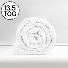 (Single: 135 x 200 cm., 13.5 TOG) Quilted Warm Thick Duvet &amp; Quilt Tog Hotel Quality Duvet Tog Anti Allergy Winter Duvet Tog
