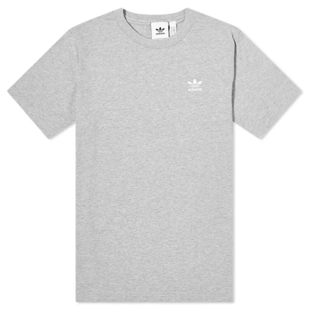 (Small) adidas Originals Essential T-Shirt - Heather Grey