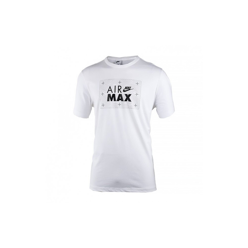 (S) Men's Nike Sportswear T-Shirt White Crew Neck Tee