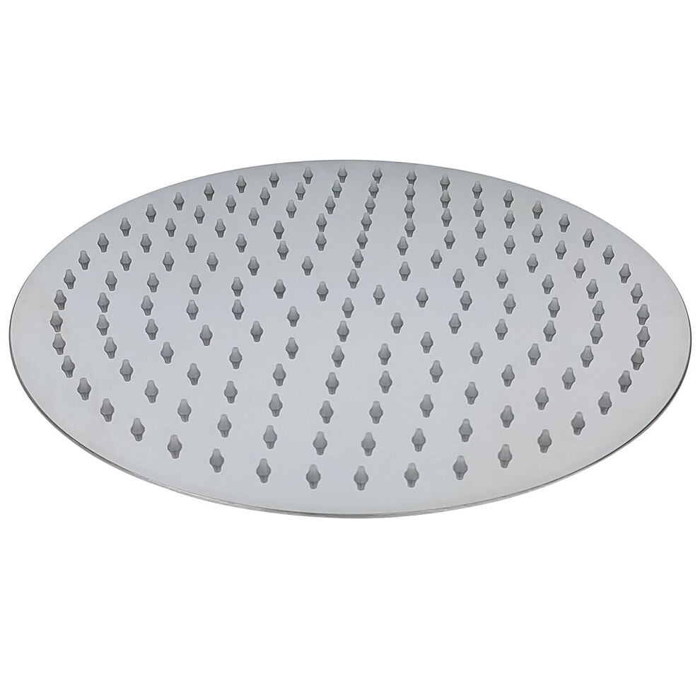 (300mm Round Slim Stainless Steel) Large Shower Head Bathroom Round Square Chrome