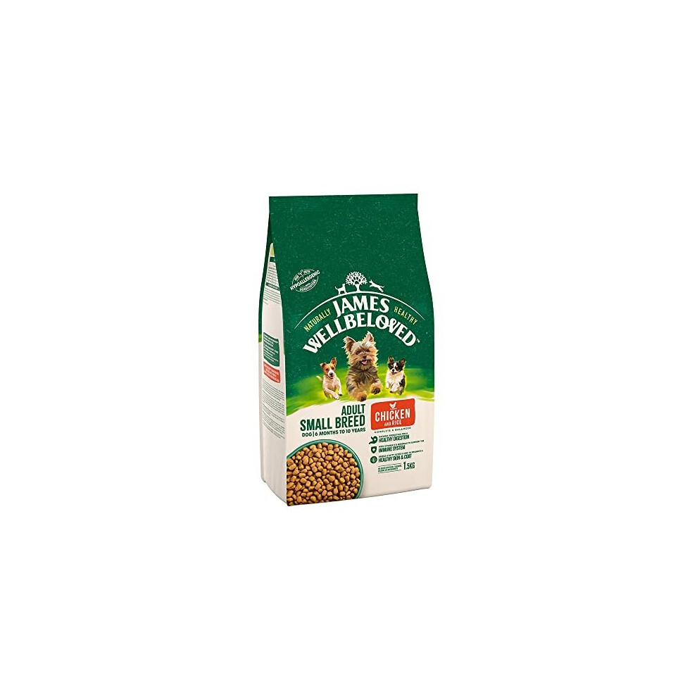 James Wellbeloved Dog Adult Small Breed Chicken & Rice 1.5kg