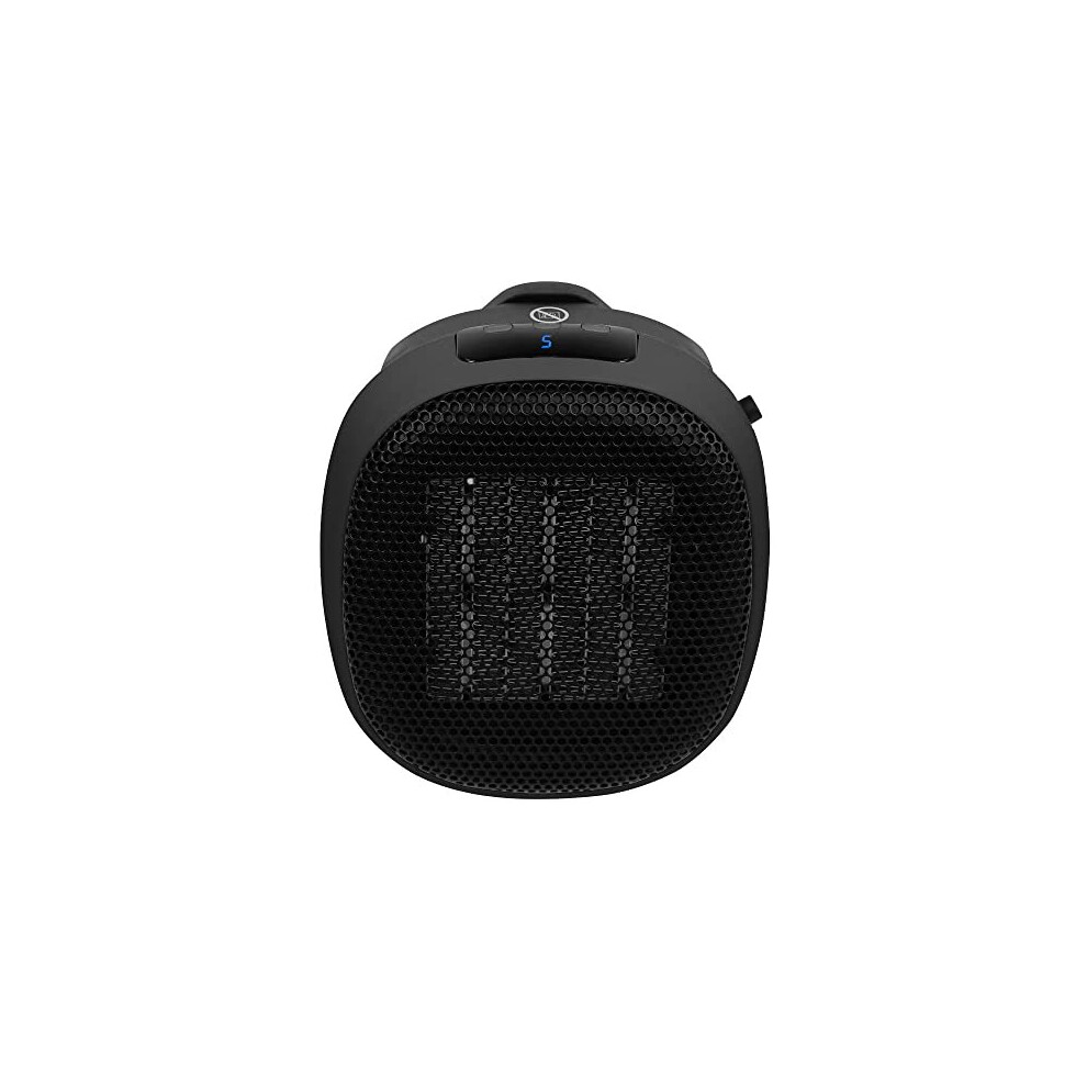 Russell Hobbs RHPH7001 700W Compact Portable Black Ceramic Plug in Fan Heater in Black with 2 Heat Settings & Overheat Protection, 10m2 Room Size, 2
