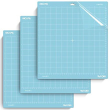 Nicapa Lightgrip Replacement Cutting Mat for Cricut Maker 3/Maker/Explore 3/Air 2/Air/One [12x12 inch,3pack] Adhesive&Sticky Non-Slip Flexible Gridded
