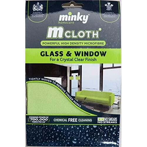 Minky Minky M Cloth Glass & Window Microfibre Cloth (Colour may vary)