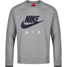 (L) Nike AW77 Sweatshirt Crew Neck Grey Fleece Top New