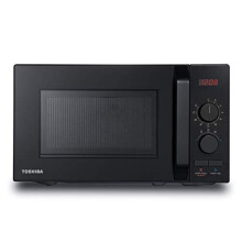 Toshiba 800w 20L Microwave Oven with 8 Auto Menus, 5 Power Levels, Mute Function, and LED Cavity Light - Black - MW2-AM20PF(BK)