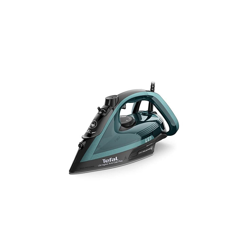 Tefal Ultragliss Anti-Calc Plus FV6848 Steam Iron / Black & Turquoise