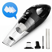 VacLife Handheld Vacuum, Car Vacuum Cleaner Cordless, UK Type-G 3 Pin Plug, Silver (VL189)