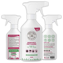 C&G Pets | HOUSE HOLD PEST CLEANSE 500ML | ELIMINATES FLEA BEDBUG MITE | 100% NATURAL & SAFE FOR ENVIRONMENT | PET & CHILDREN FRIENDLY | LONG-LASTING