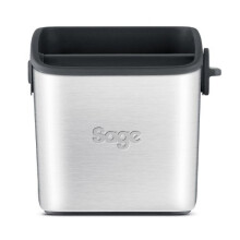 Sage BES100GBUK the Knock Box Mini Coffee Grind Bin, Silver