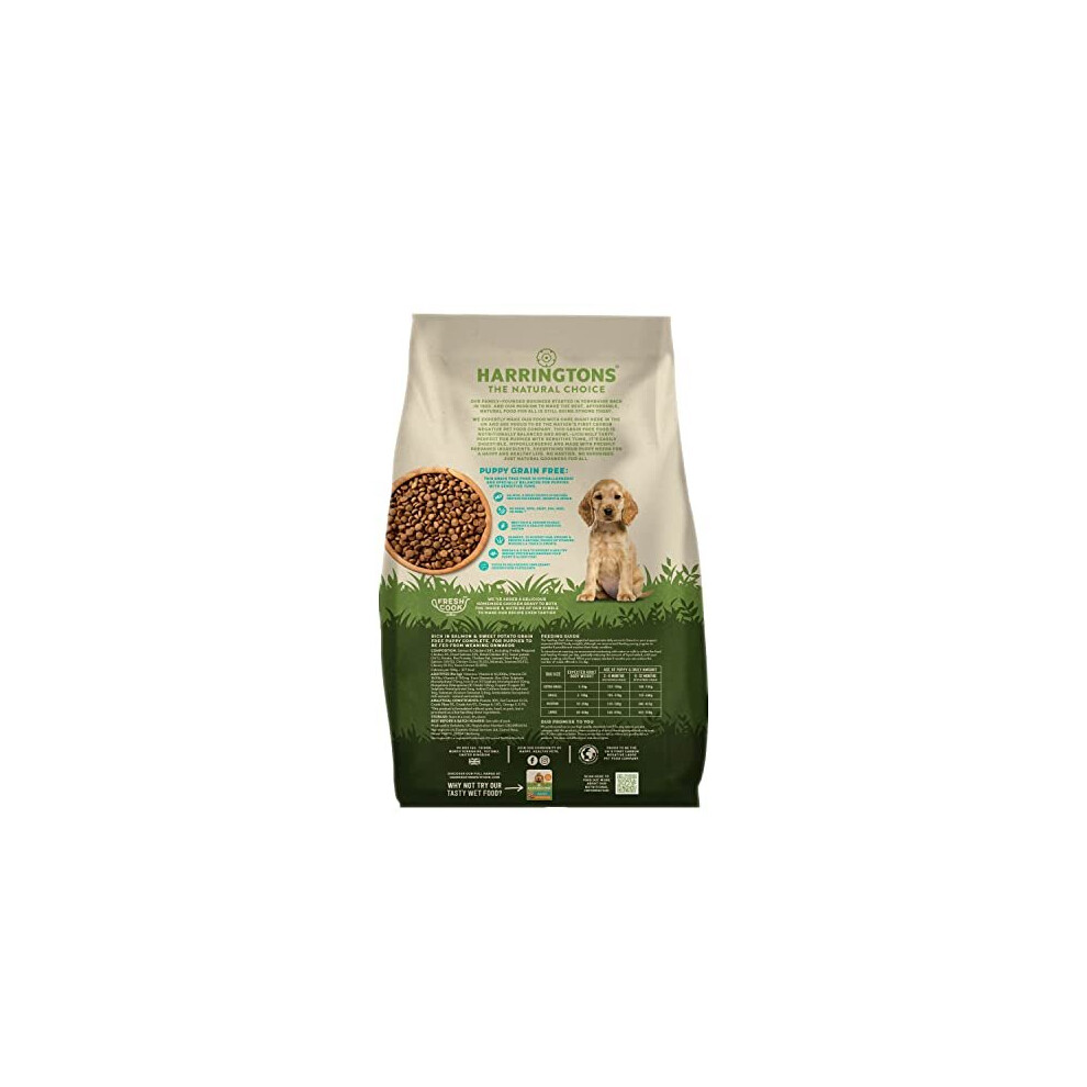 Harringtons Complete Grain Free Hypoallergenic Salmon Sweet Potato Dry Puppy Food 10kg Made with All Natural Ingredients on OnBuy