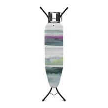 Brabantia - Ironing Board A - With Steam Iron Rest - Adjustable in Height - Non-Slip Rubber Feet - Cotton Cover with Foam Layer - Foldable - Morning
