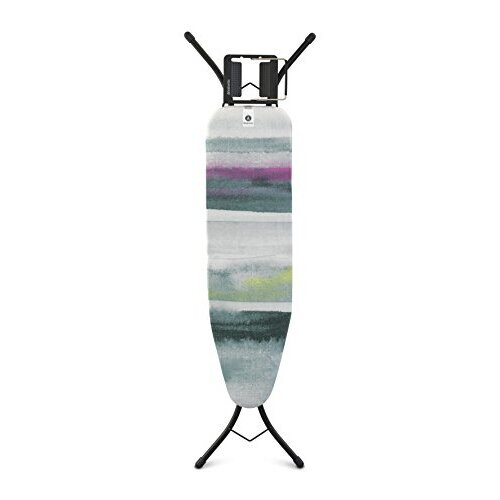 Brabantia Brabantia - Ironing Board A - With Steam Iron Rest - Adjustable in Height - Non-Slip Rubber Feet - Cotton Cover with Foam Layer - Foldable - Morning